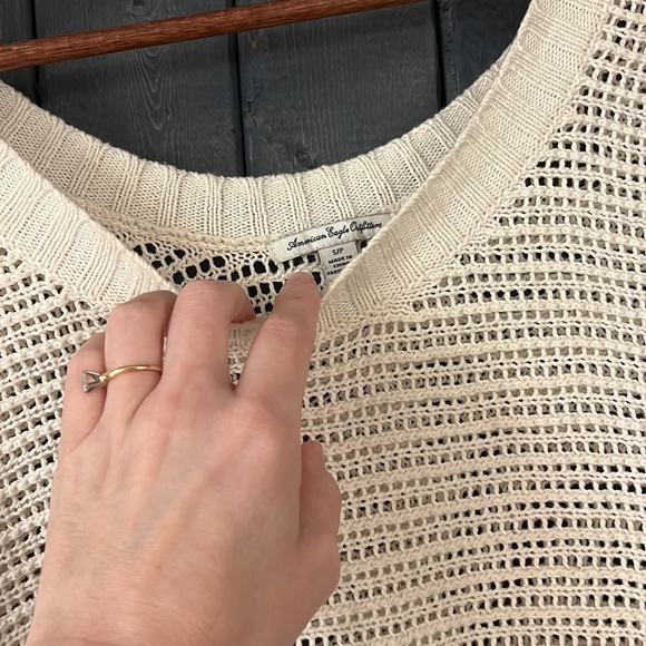 Women's Cream Knit Sweater - Picture 3 of 6